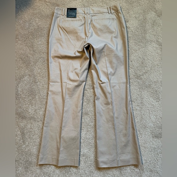 BANANA REPUBLIC BR Martin Fit Bootcut Pants Khaki 12p NWT - Picture 4 of 5
